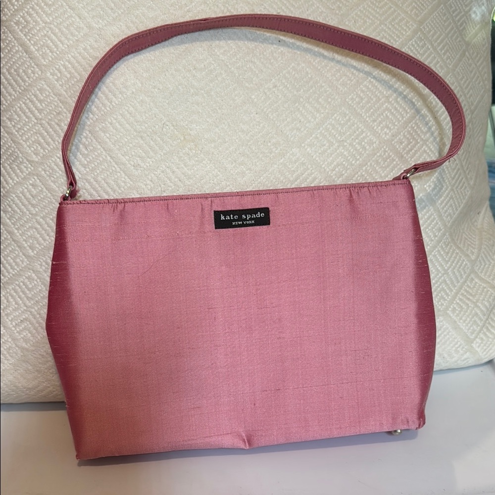 Kate Spade Pink Silk Shoulder Bag